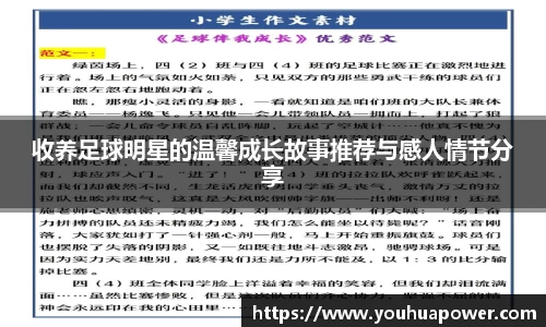 收养足球明星的温馨成长故事推荐与感人情节分享